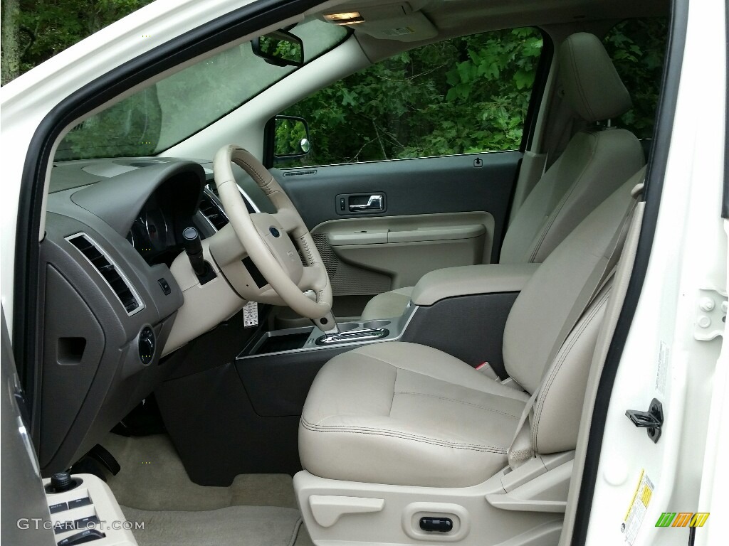 2008 Edge Limited AWD - White Sand Tri-Coat Metallic / Medium Light Stone photo #18