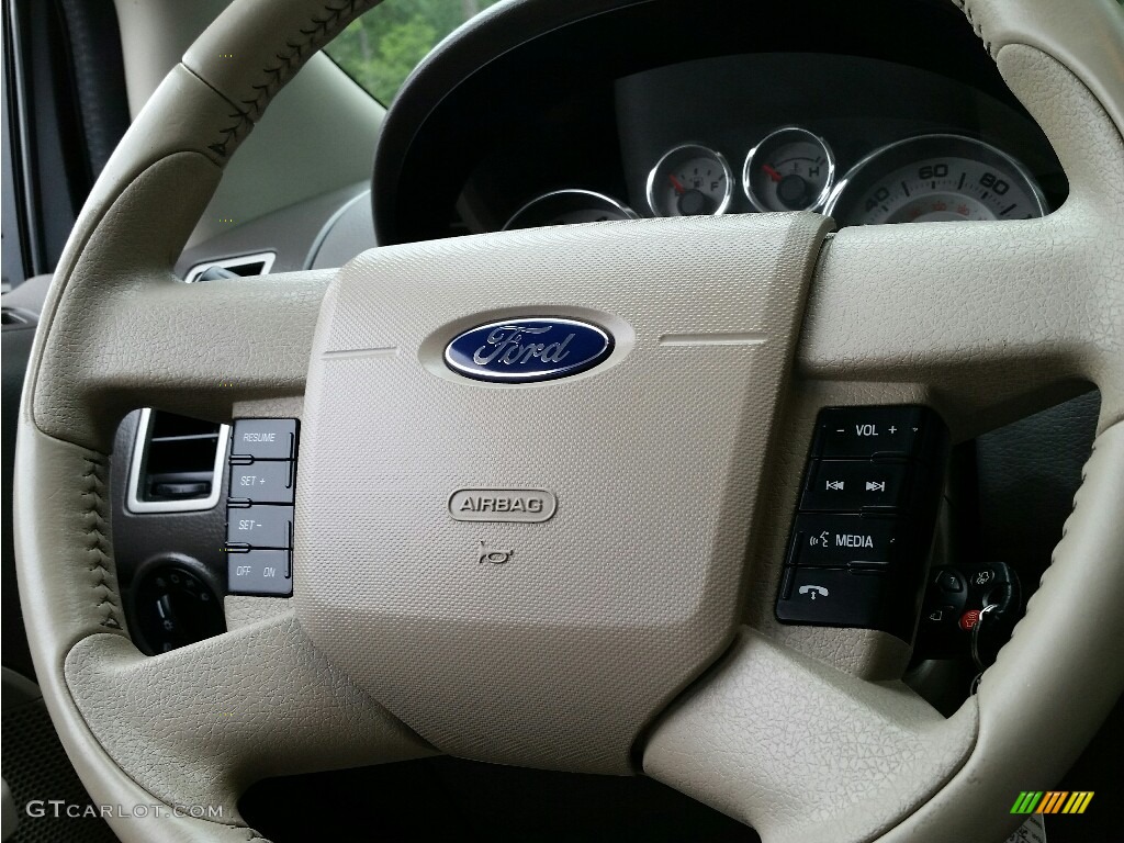 2008 Edge Limited AWD - White Sand Tri-Coat Metallic / Medium Light Stone photo #21