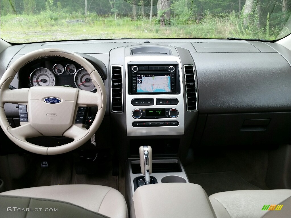 2008 Edge Limited AWD - White Sand Tri-Coat Metallic / Medium Light Stone photo #24