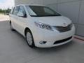 2016 Blizzard Pearl Toyota Sienna Limited  photo #2