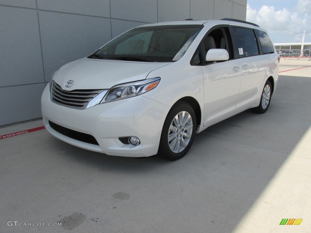2016 Sienna Limited - Blizzard Pearl / Ash photo #7