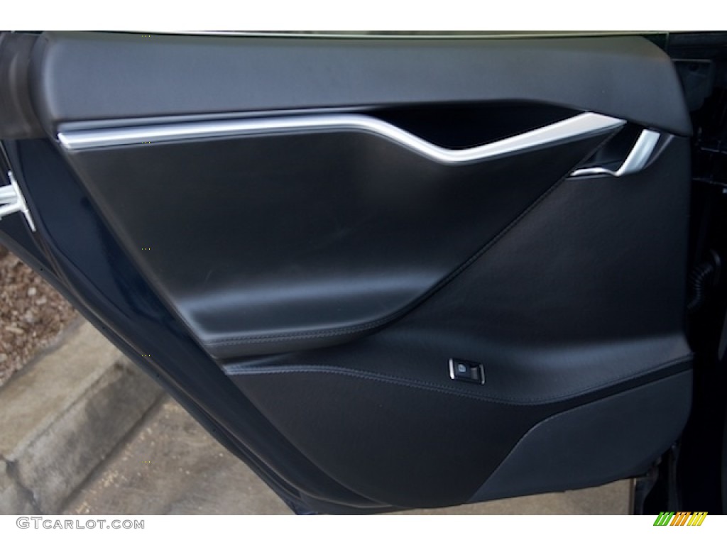 2013 Tesla Model S P85 Performance Black Door Panel Photo #114767417
