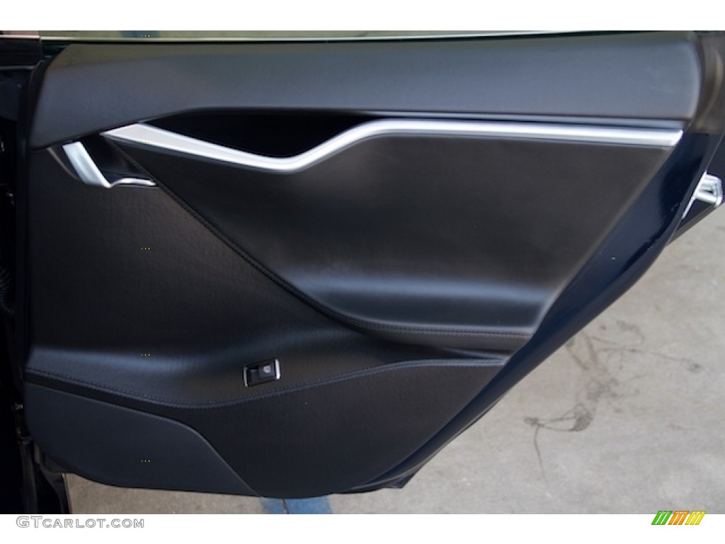 2013 Tesla Model S P85 Performance Black Door Panel Photo #114767431