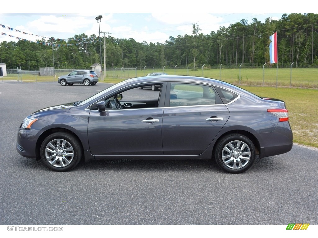 2014 Sentra SV - Amethyst Gray / Charcoal photo #8