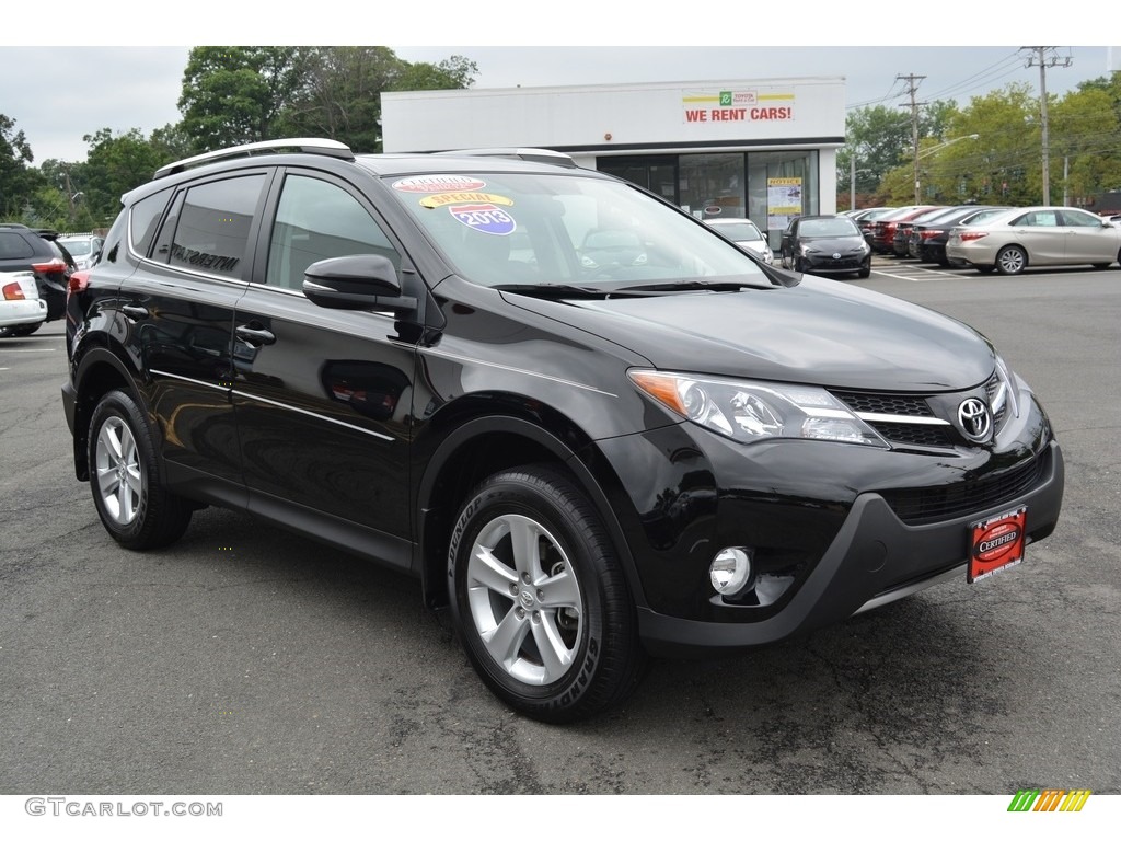 2013 RAV4 XLE AWD - Black / Black photo #3