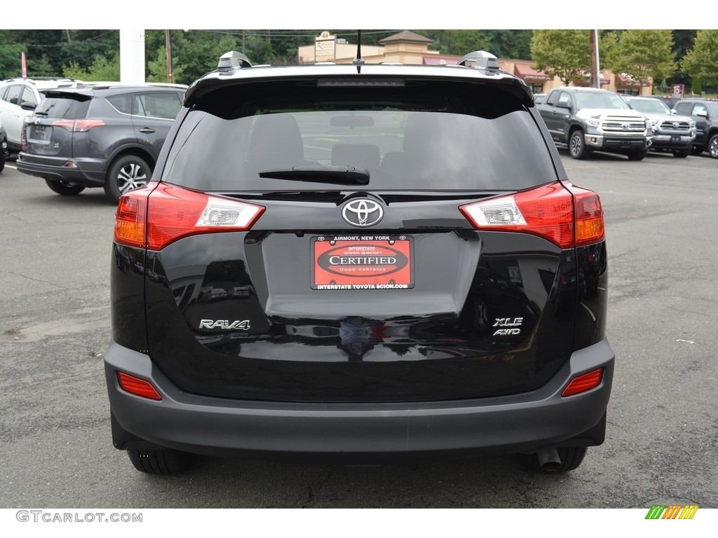 2013 RAV4 XLE AWD - Black / Black photo #5
