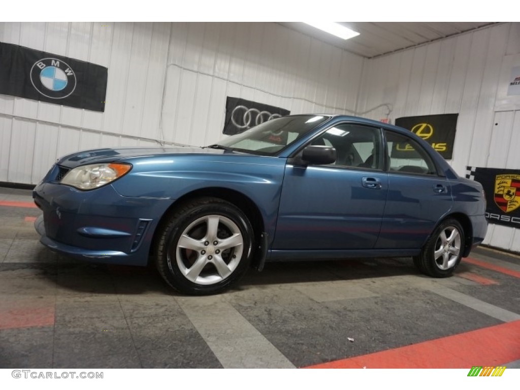 2007 Impreza 2.5i Sedan - Newport Blue Pearl / Anthracite Black photo #2