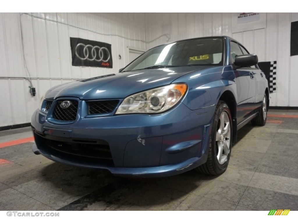 2007 Impreza 2.5i Sedan - Newport Blue Pearl / Anthracite Black photo #3