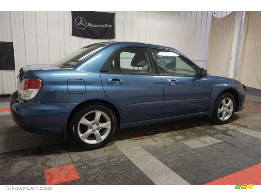 2007 Impreza 2.5i Sedan - Newport Blue Pearl / Anthracite Black photo #7