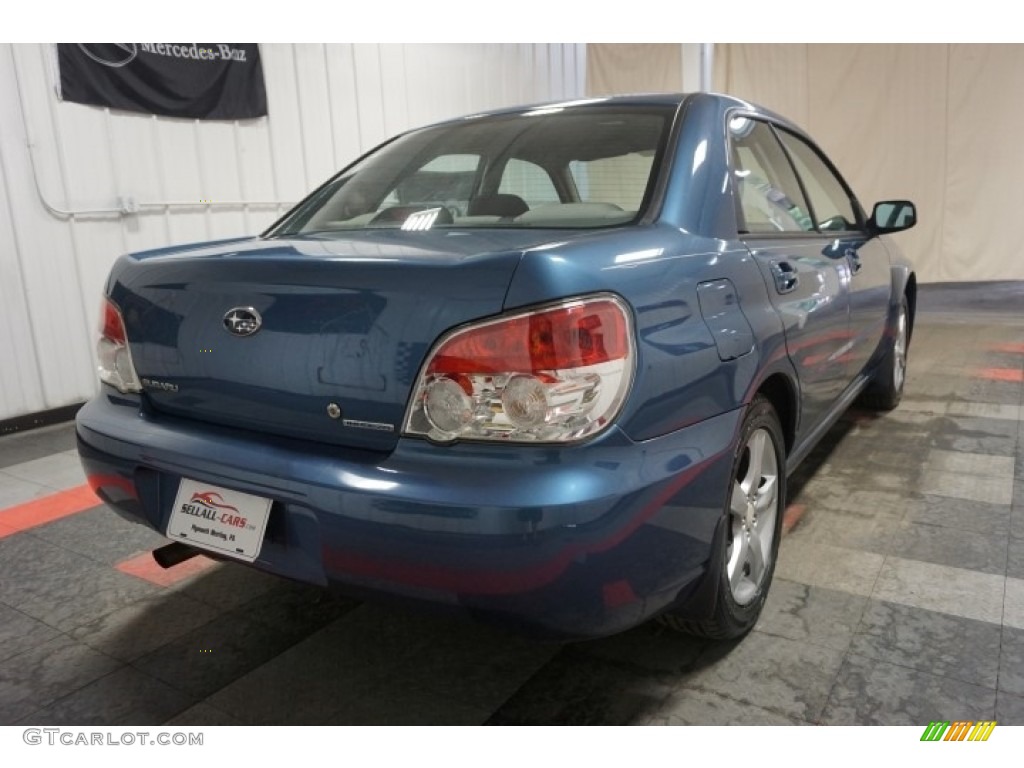 2007 Impreza 2.5i Sedan - Newport Blue Pearl / Anthracite Black photo #8