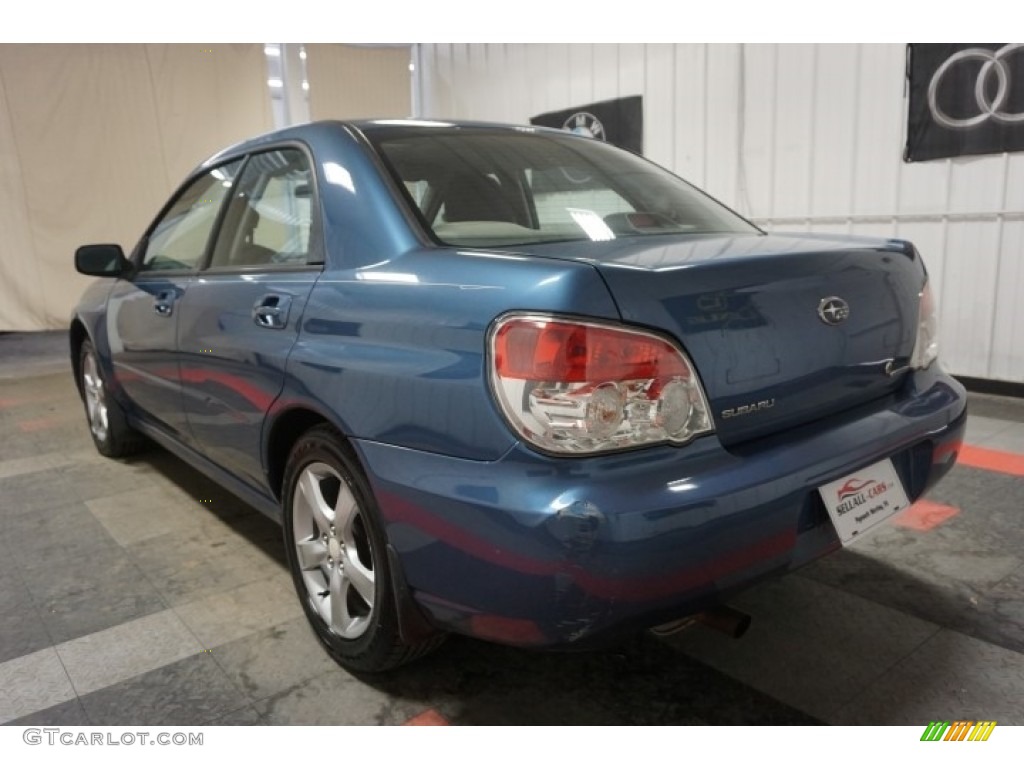 2007 Impreza 2.5i Sedan - Newport Blue Pearl / Anthracite Black photo #10