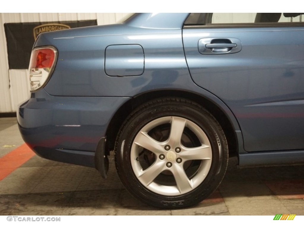 2007 Impreza 2.5i Sedan - Newport Blue Pearl / Anthracite Black photo #54