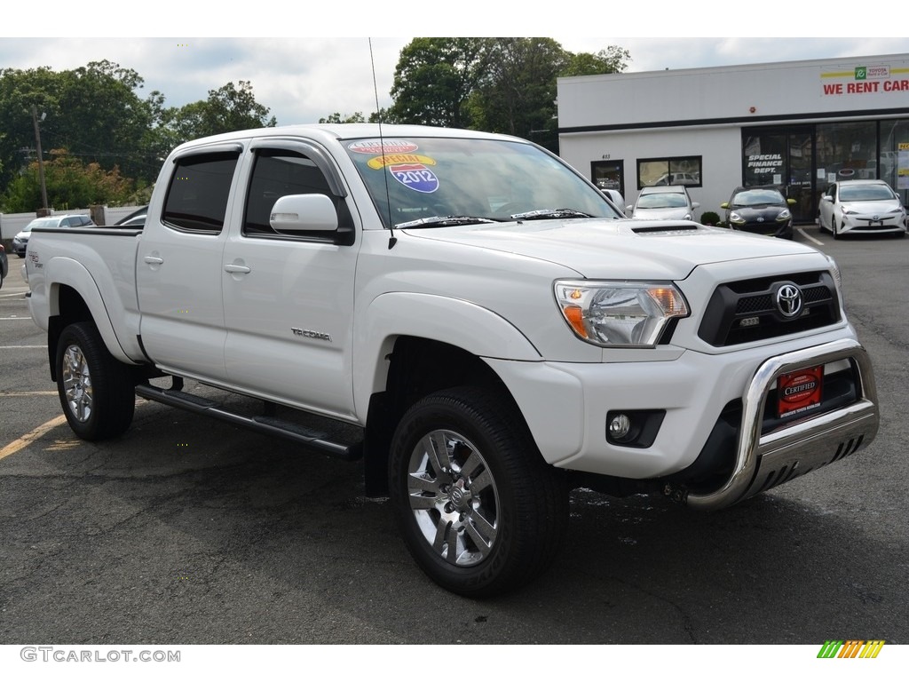 Super White 2012 Toyota Tacoma V6 SR5 Double Cab 4x4 Exterior Photo #114780458