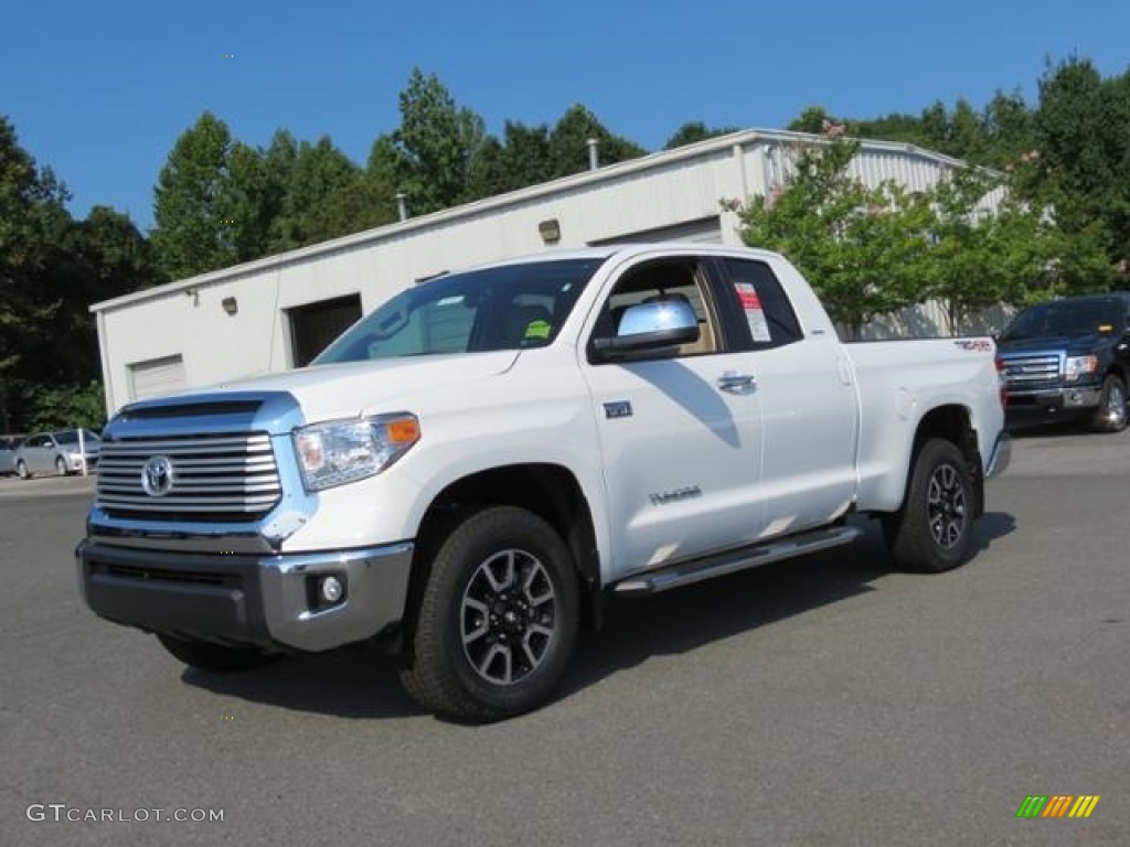 2016 Tundra Limited Double Cab 4x4 - Super White / Sand Beige photo #3