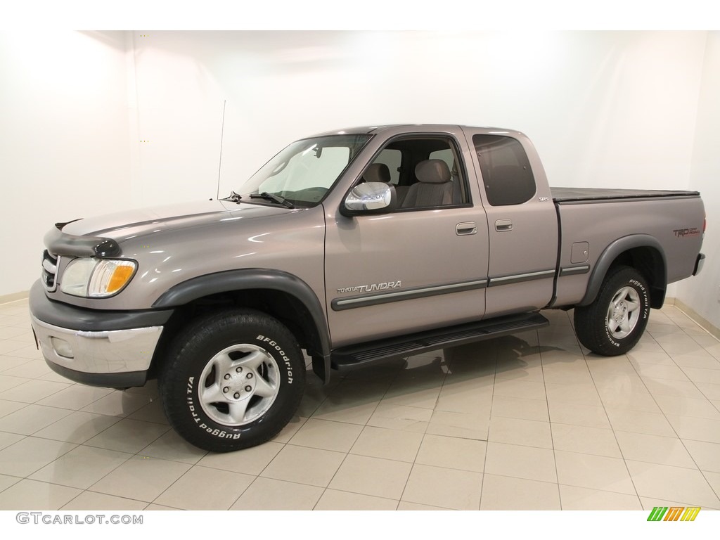 2002 Tundra SR5 Access Cab 4x4 - Thunder Gray Metallic / Oak photo #3