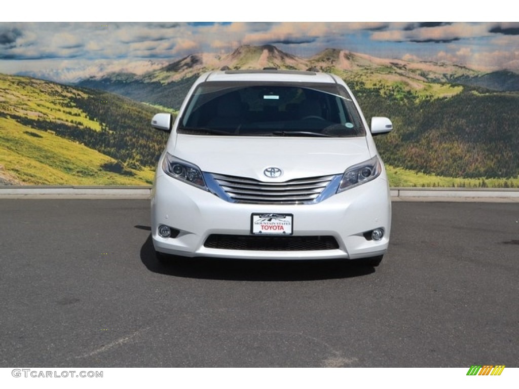 2016 Sienna Limited - Blizzard Pearl / Ash photo #2