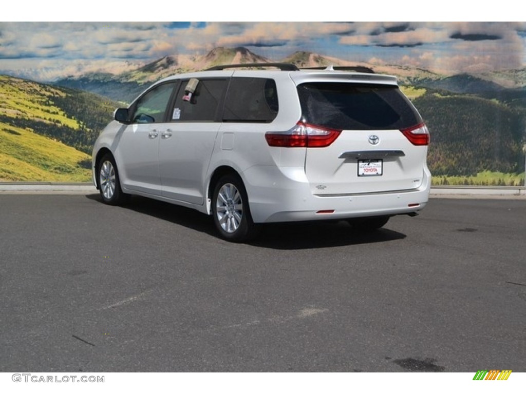 2016 Sienna Limited - Blizzard Pearl / Ash photo #3