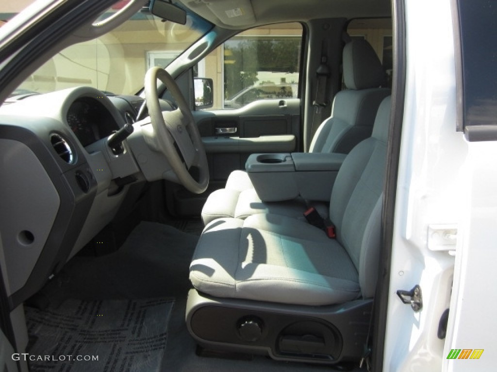 2004 F150 XLT SuperCrew 4x4 - Oxford White / Medium/Dark Flint photo #12
