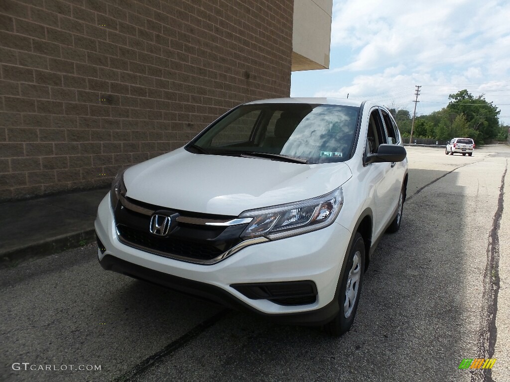 2016 CR-V LX AWD - White Diamond Pearl / Beige photo #1