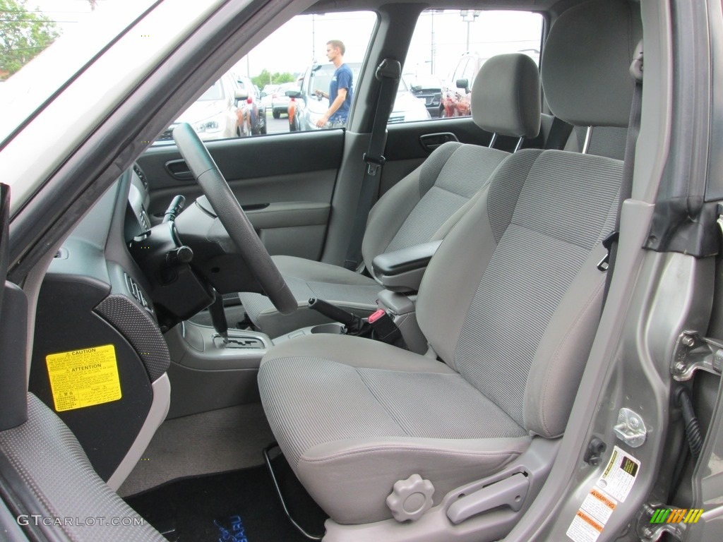 2006 Forester 2.5 X - Steel Gray Metallic / Graphite Gray photo #15