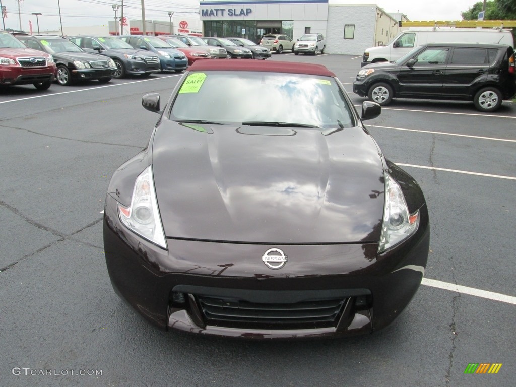 2010 370Z Touring Roadster - Black Cherry / Wine Leather photo #3