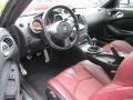  2010 370Z Touring Roadster Wine Leather Interior