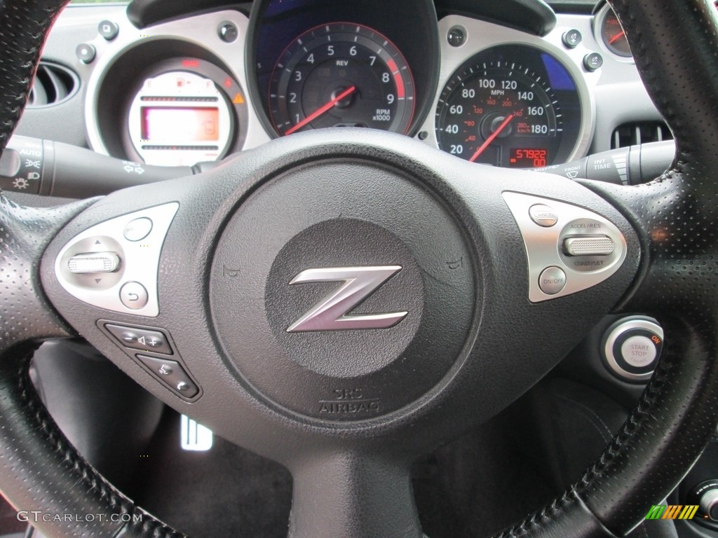 2010 370Z Touring Roadster - Black Cherry / Wine Leather photo #26