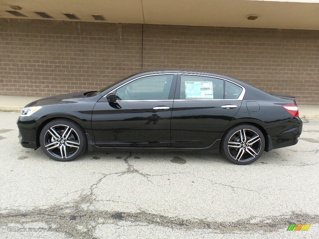 Crystal Black Pearl 2017 Honda Accord Sport Sedan Exterior Photo #114802078
