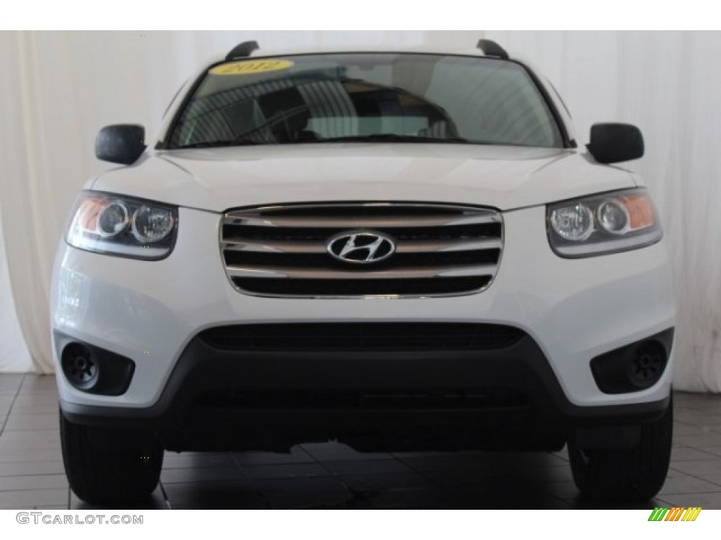 2012 Santa Fe GLS - Glacier White / Beige photo #4