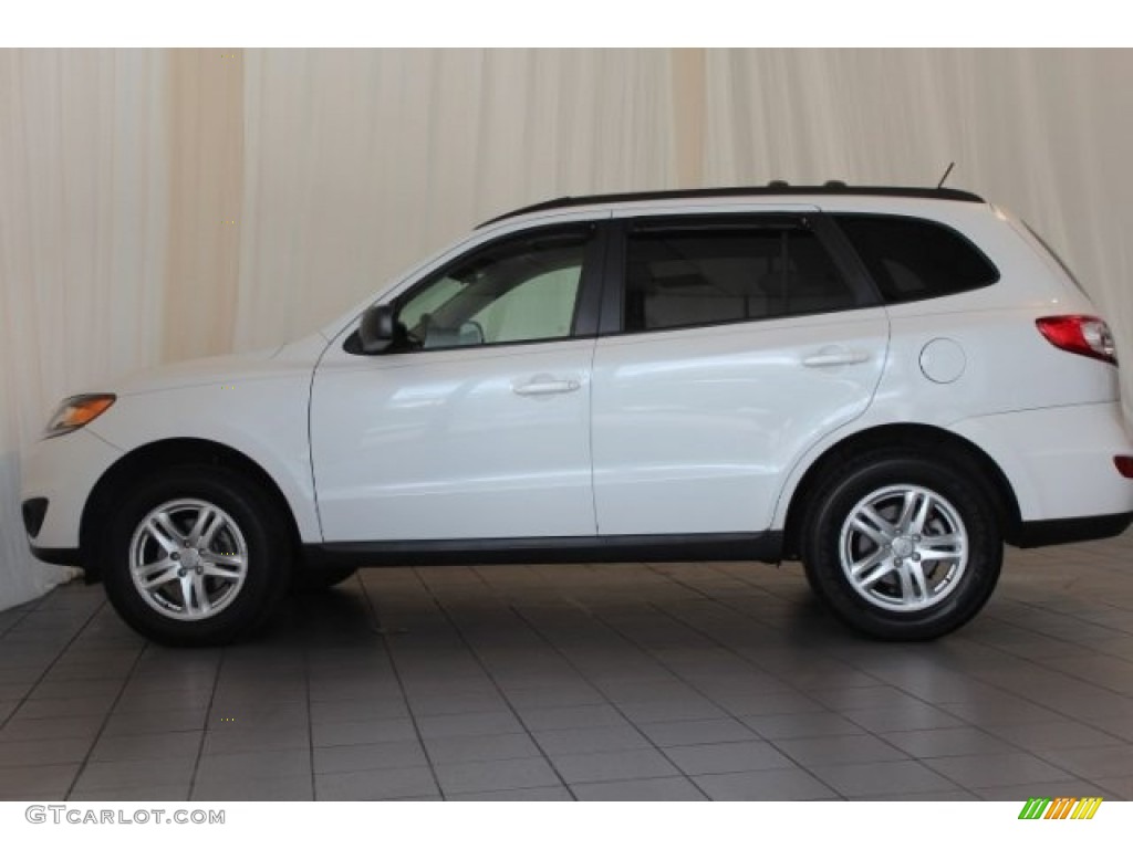 2012 Santa Fe GLS - Glacier White / Beige photo #5