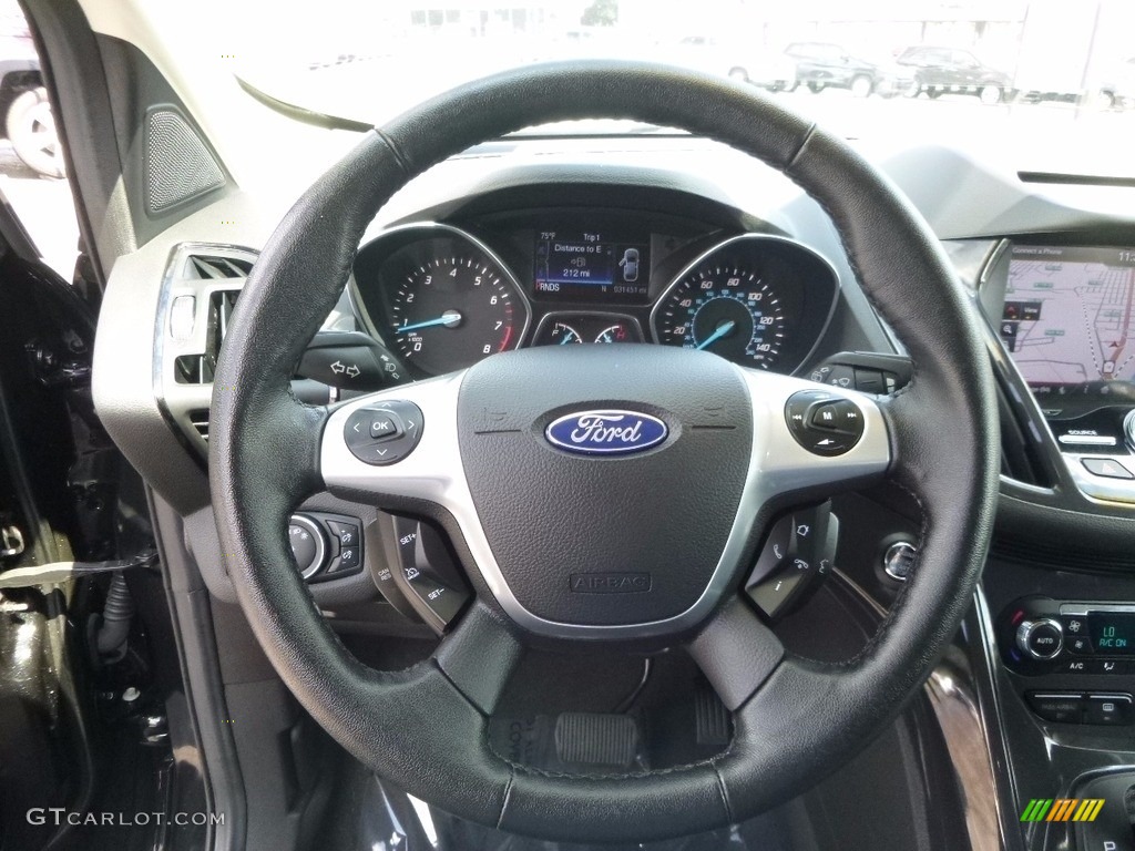 2014 Escape Titanium 1.6L EcoBoost 4WD - Tuxedo Black / Charcoal Black photo #15