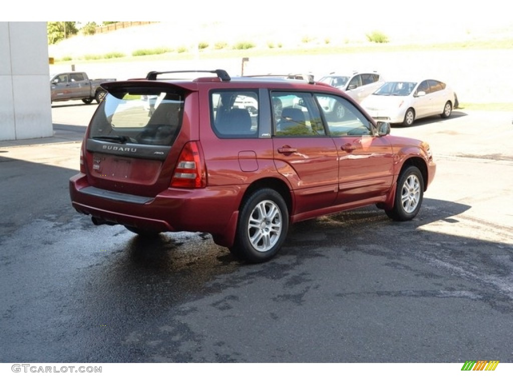 2004 Forester 2.5 XT - Cayenne Red Pearl / Black photo #2