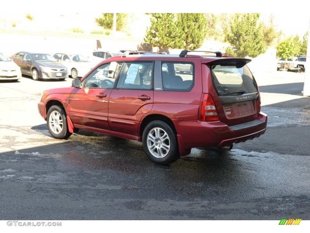 2004 Forester 2.5 XT - Cayenne Red Pearl / Black photo #4