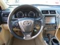 2017 Toyota Camry Almond Interior Steering Wheel Photo