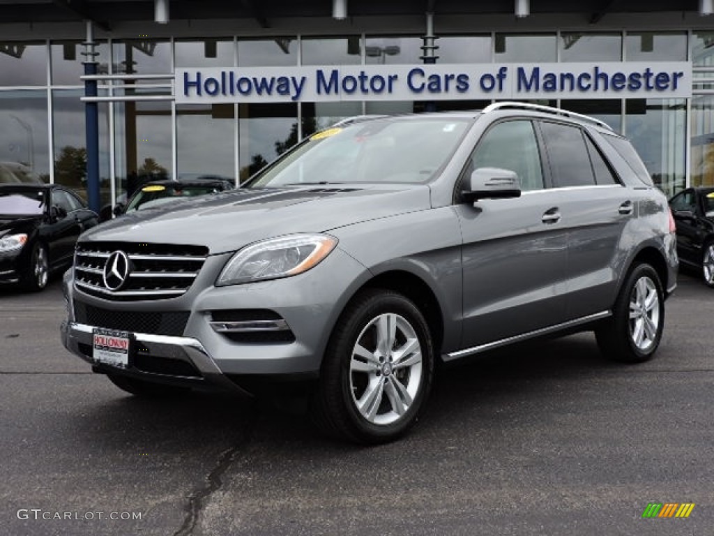 2013 ML 350 4Matic - Palladium Silver Metallic / Almond Beige photo #1