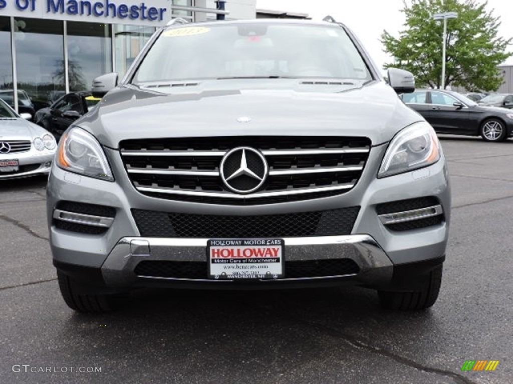 2013 ML 350 4Matic - Palladium Silver Metallic / Almond Beige photo #2
