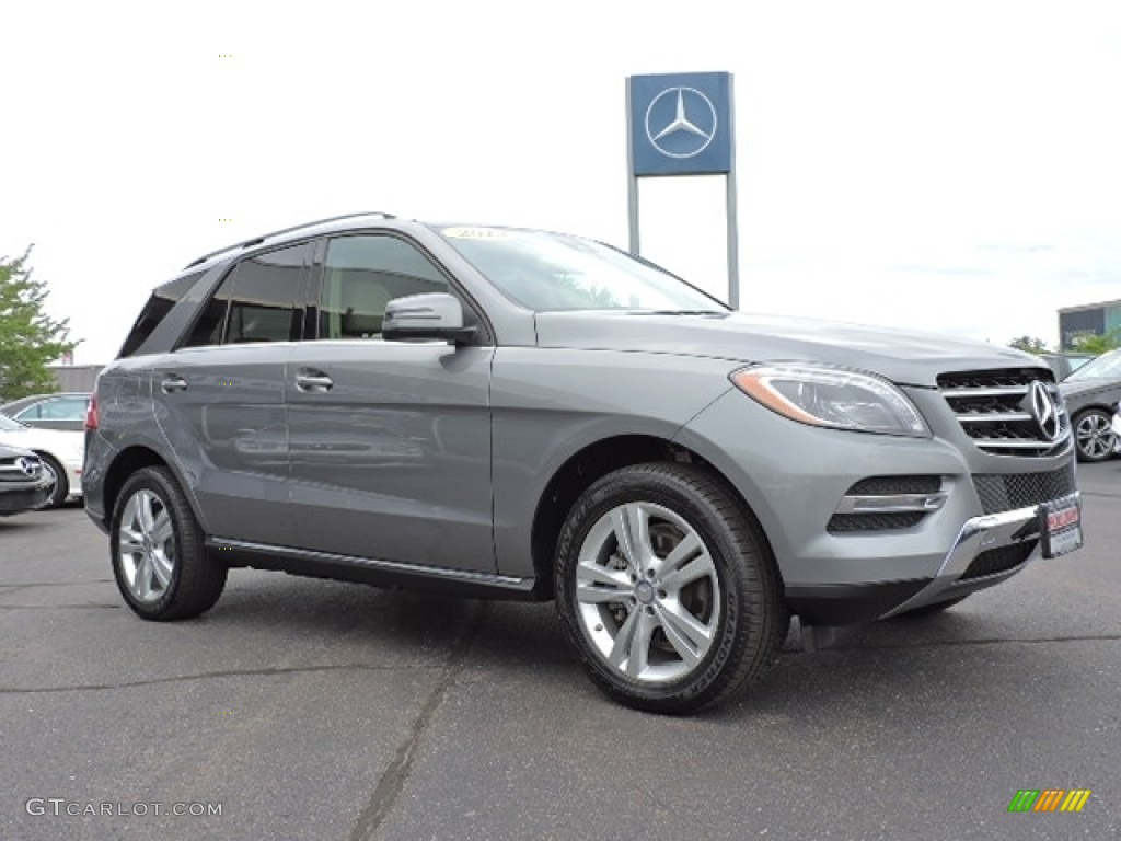 2013 ML 350 4Matic - Palladium Silver Metallic / Almond Beige photo #3