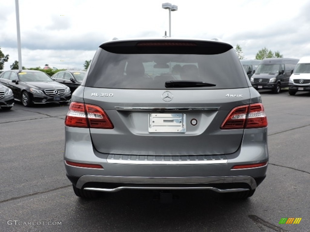 2013 ML 350 4Matic - Palladium Silver Metallic / Almond Beige photo #4