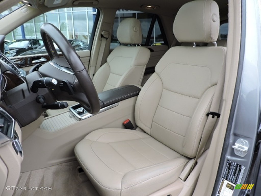 2013 ML 350 4Matic - Palladium Silver Metallic / Almond Beige photo #7