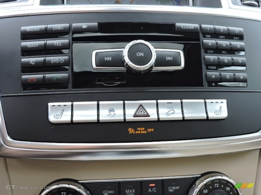 2013 ML 350 4Matic - Palladium Silver Metallic / Almond Beige photo #16