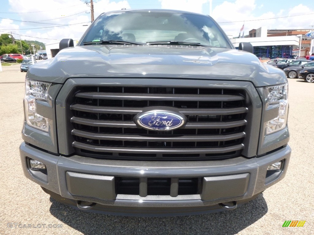 2016 F150 XLT SuperCab 4x4 - Lithium Gray / Black photo #8