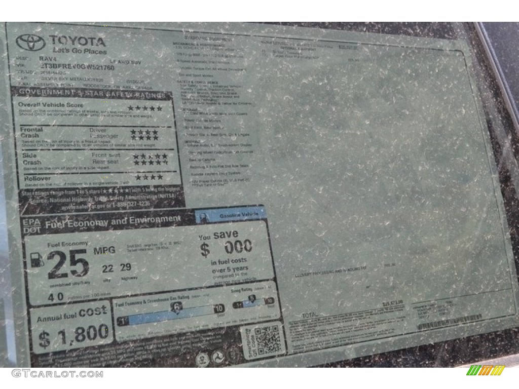 2016 RAV4 LE AWD - Silver Sky Metallic / Black photo #10