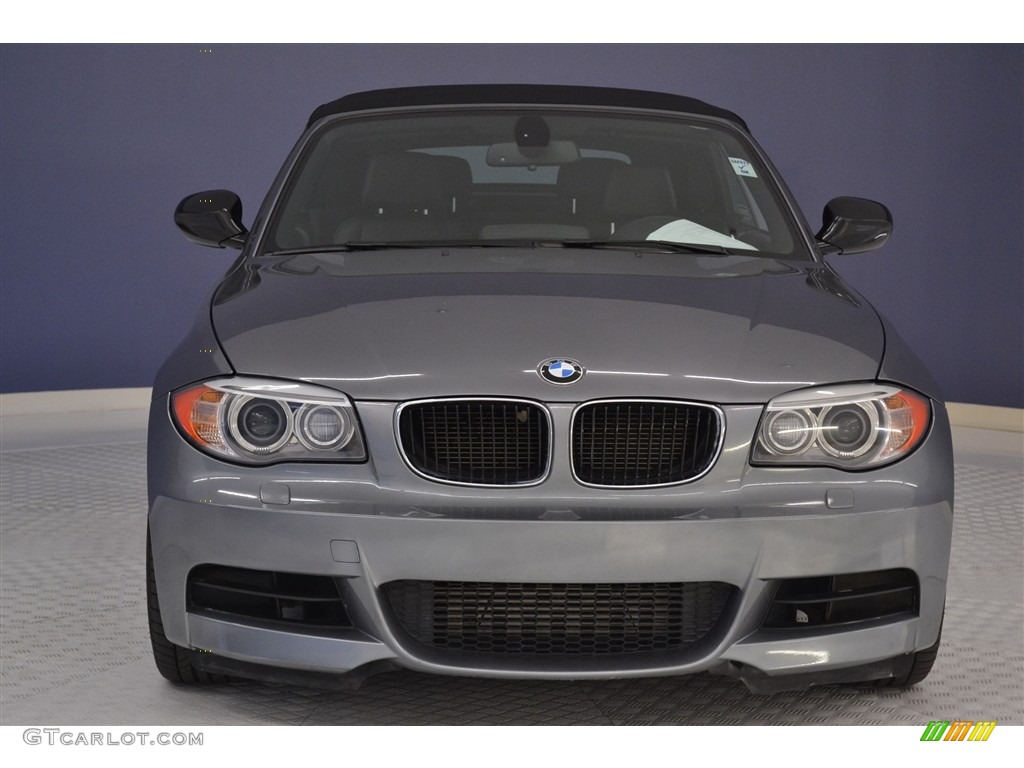 2013 1 Series 135is Convertible - Space Gray Metallic / Black photo #2