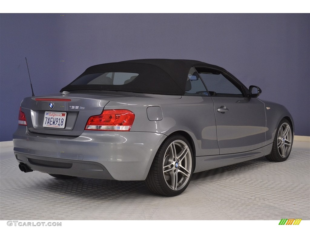 2013 1 Series 135is Convertible - Space Gray Metallic / Black photo #7