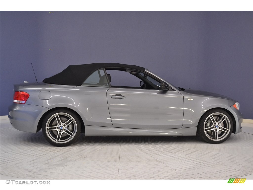 2013 1 Series 135is Convertible - Space Gray Metallic / Black photo #8