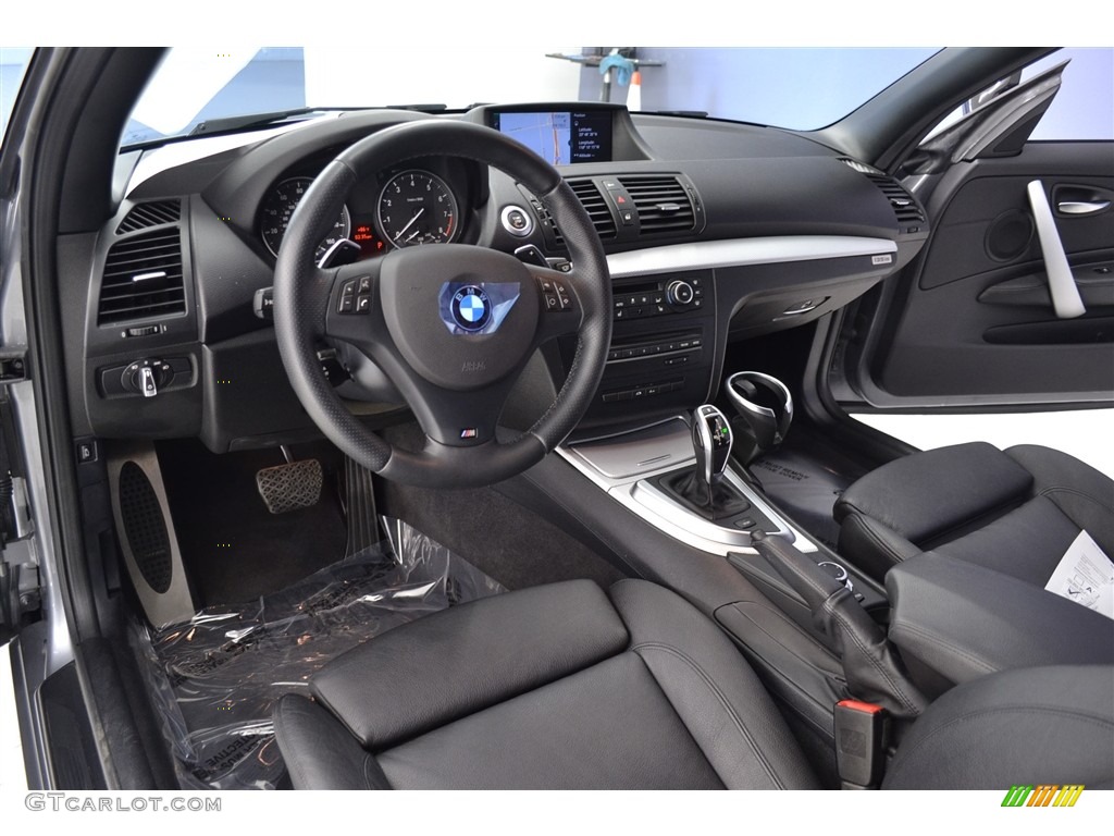 Black Interior 2013 BMW 1 Series 135is Convertible Photo #114809293