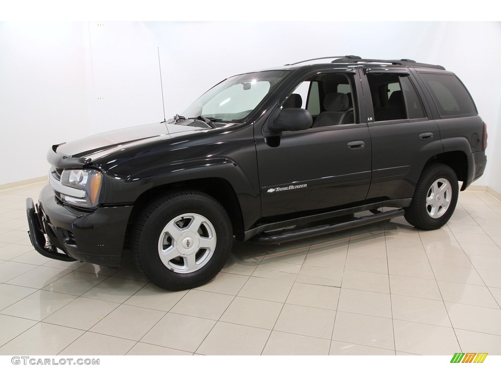 2002 TrailBlazer LS 4x4 - Onyx Black / Dark Pewter photo #4