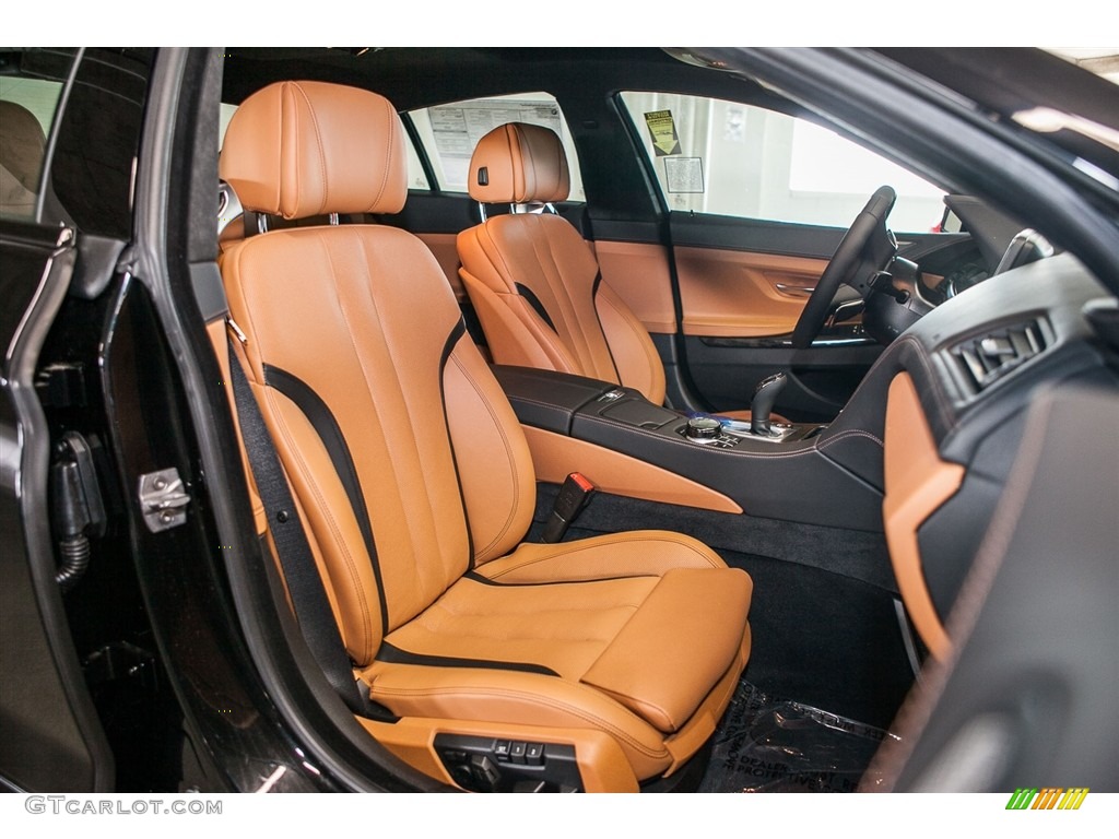Cognac/Black Interior 2017 BMW 6 Series 640i Gran Coupe Photo #114814765