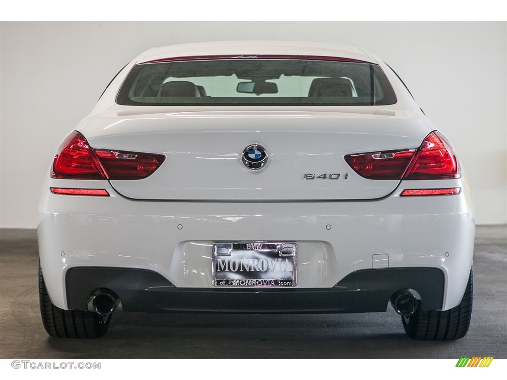 2017 6 Series 640i Gran Coupe - Alpine White / Vermilion Red photo #4