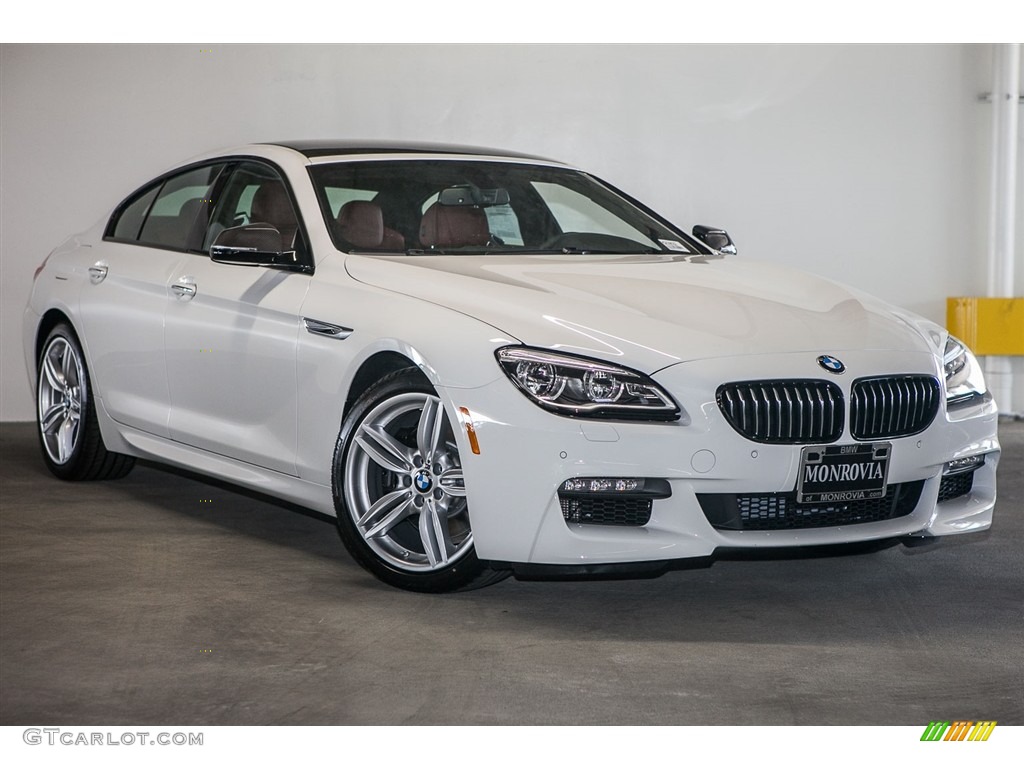 2017 6 Series 640i Gran Coupe - Alpine White / Vermilion Red photo #12